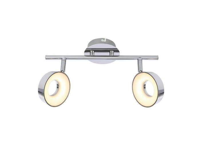 Led-Strahler Isla, Chromfarben, Metall, Kunststoff, 10x18x31 cm, RoHS, Europäischer Sicherheitsstandard, einfach zu transportieren, Lampen & Leuchten, Innenbeleuchtung, Spots & Strahler, Deckenspots