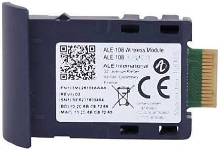 Alcatel Lucent ALE-108 Module sans-fil permettant de connecter des casques Bluetooth aux téléphones ALE-300/400/500.