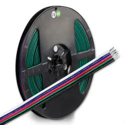 ISOLED Kabel RGB+W 10m Rolle 5-polig 0.50mm2 H03VH-H AWG20 ISO-112940