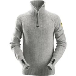 Wollpullover "2905" - 3XL - grau melange