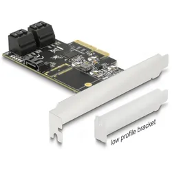 DELOCK 5 Port SATA PCI Express x4 Karte Low Profile Formfak.