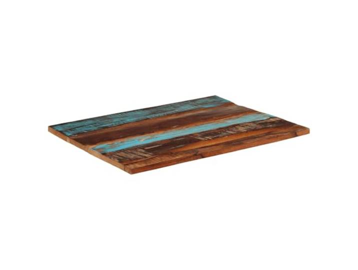 KTHLBRH Rechteckige Tischplatte 90 x 70 cm Massivholz Dicke 25 – 27 mm, poliertes Finish, lackiert, mit zwei Halterungen aus Holz, für Couchtische, Nachttische, Regale