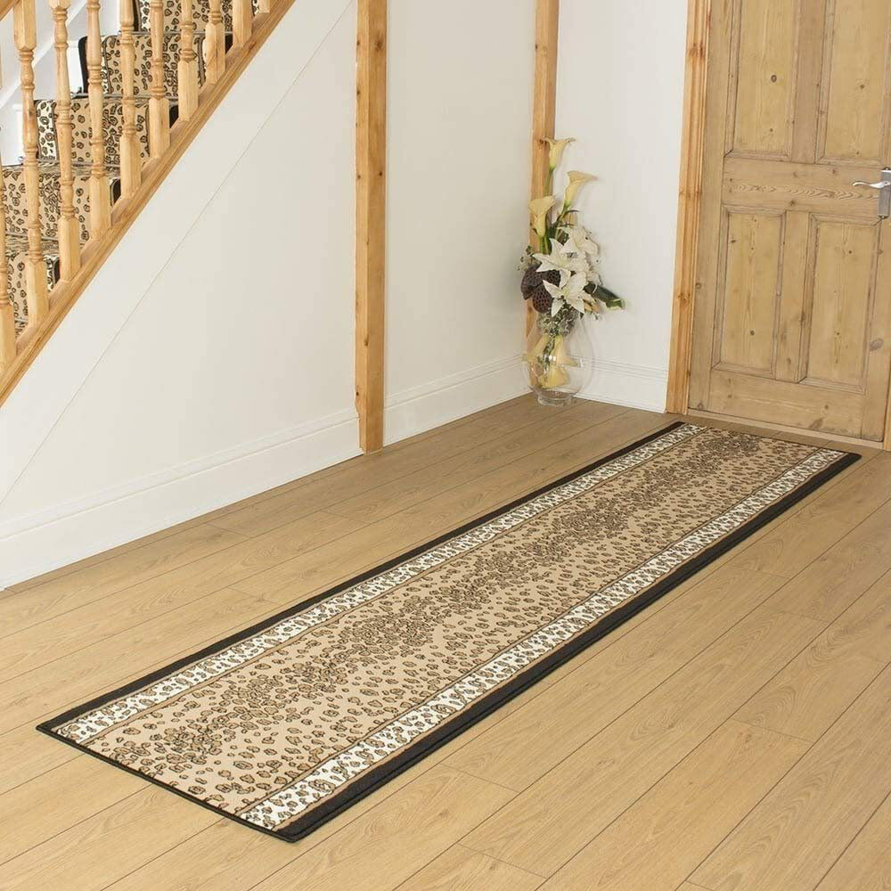 World Menagerie Agosta Animal Print Indoor Area Rug Beige/Yellow Runner 210cm x 60cm