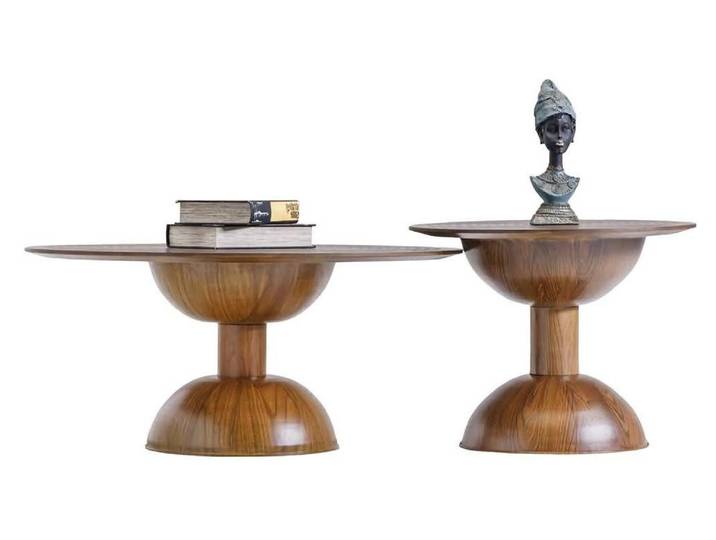 Xlmoebel Couchtisch Moderner Loungetisch aus Holz mit elegantem Design in Naturfarbe (2-St., Couchtisch Set), Hergestellt in Europa