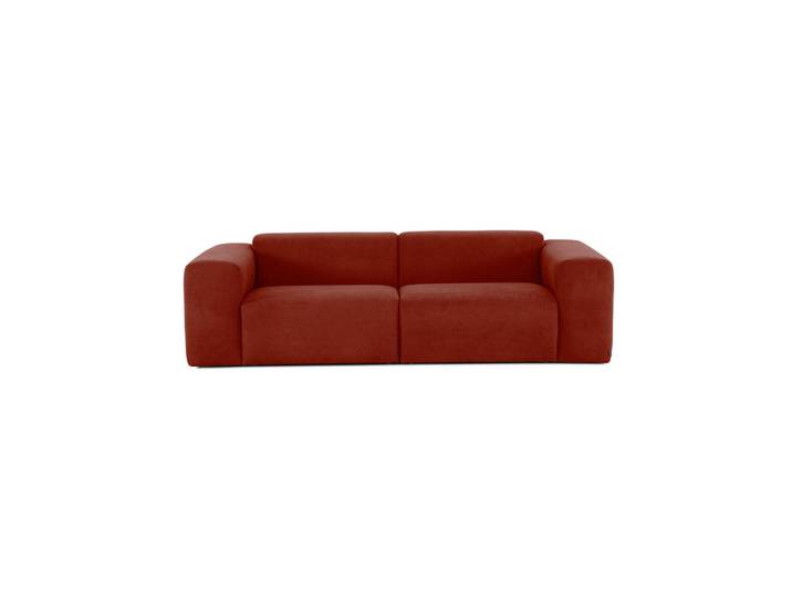 Mid.you 3-Sitzer-Sofa Manne, Rost, Kunststoff, 266x76x116 cm, Made in EU, Rücken echt, Wohnzimmer, Sofas & Couches, Sofas, 3-Sitzer Sofas