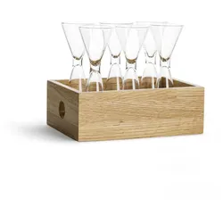 Gravidus Schnapsglas Set mit Holzbox 7tlg.