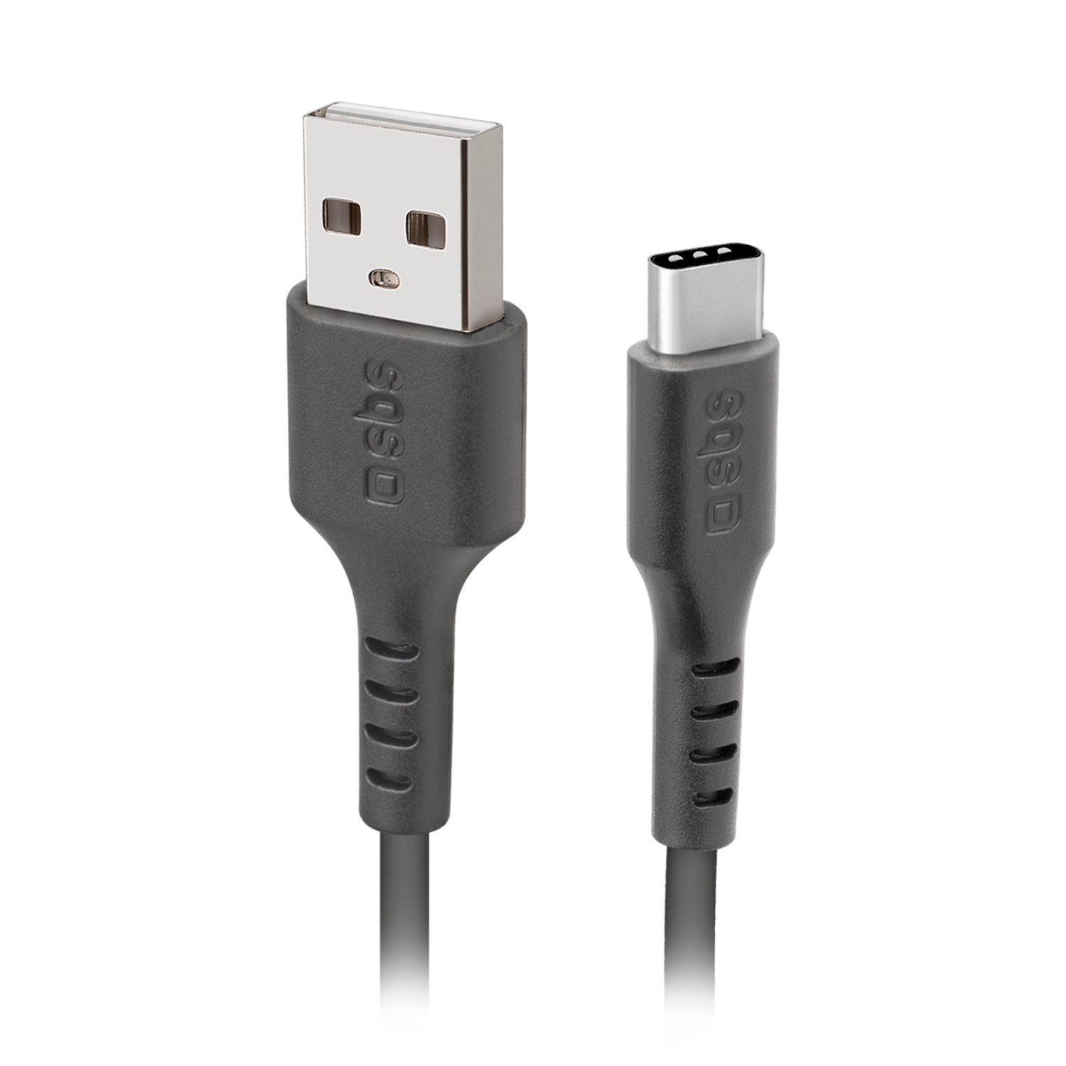 SBS USB-/USB-C-Kabel schwarz 2m TECABLETC220K Daten- und Ladekabel
