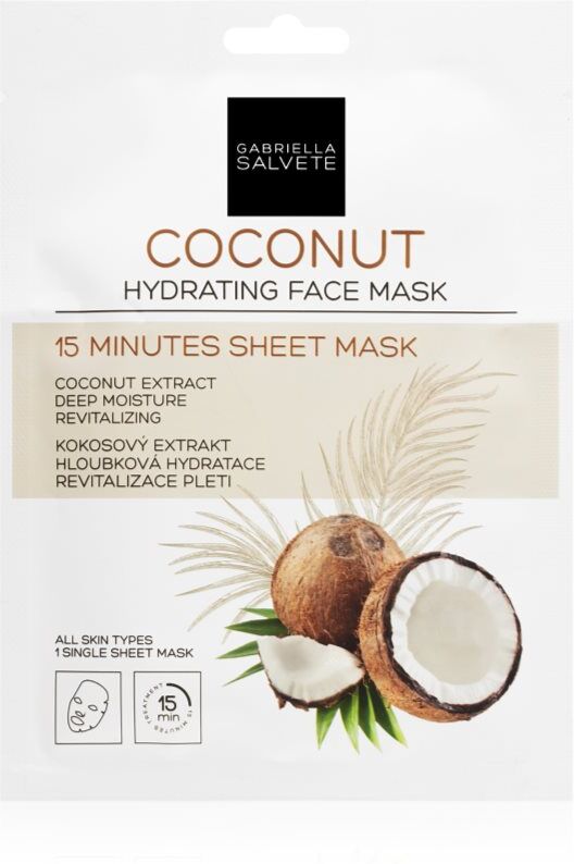Gabriella Salvete Face Mask Coconut moisturising face sheet mask 1 pc