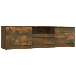 vidaXL TV-Schrank Räuchereiche 140x35x40 cm Holzwerkstoff