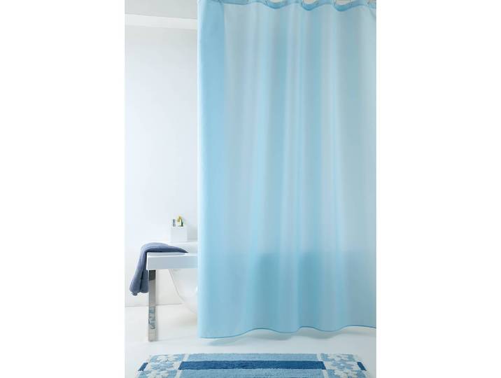Duschvorhang Impressa Polyester PVC Blau/Blau 180 x 200cm