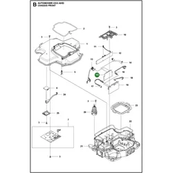 Original Husqvarna Platine Ultraschallsensor Typ 3 für Automower 435X AWD 435X AWD NERA 450X 520 535 AWD 535 AWD EPOS 550 550 EPOS u.a.