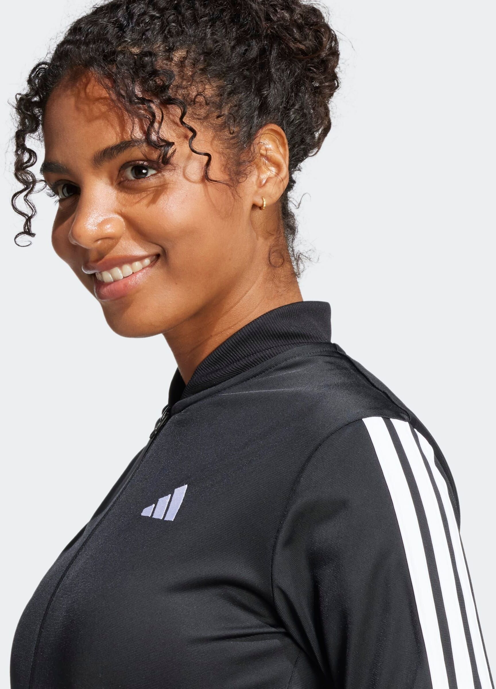 Trainingsanzug ADIDAS SPORTSWEAR "DAYREADY", Damen, Gr. XS, schwarz, Obermaterial: 100% Polyester, Sportanzüge Trainingsanzug schwarz XS