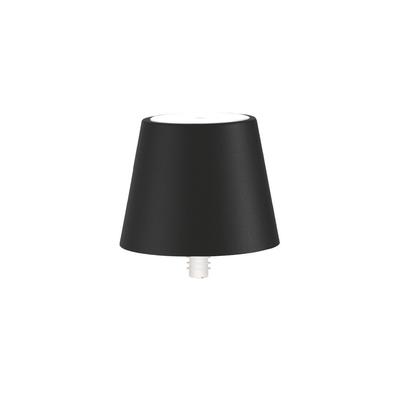 Poldina STOPPER LED-Lampe von Zafferano, wiederaufladbar und tragbar, schwarze Farbe mit einer Akkulaufzeit von bis zu 12 Stunden