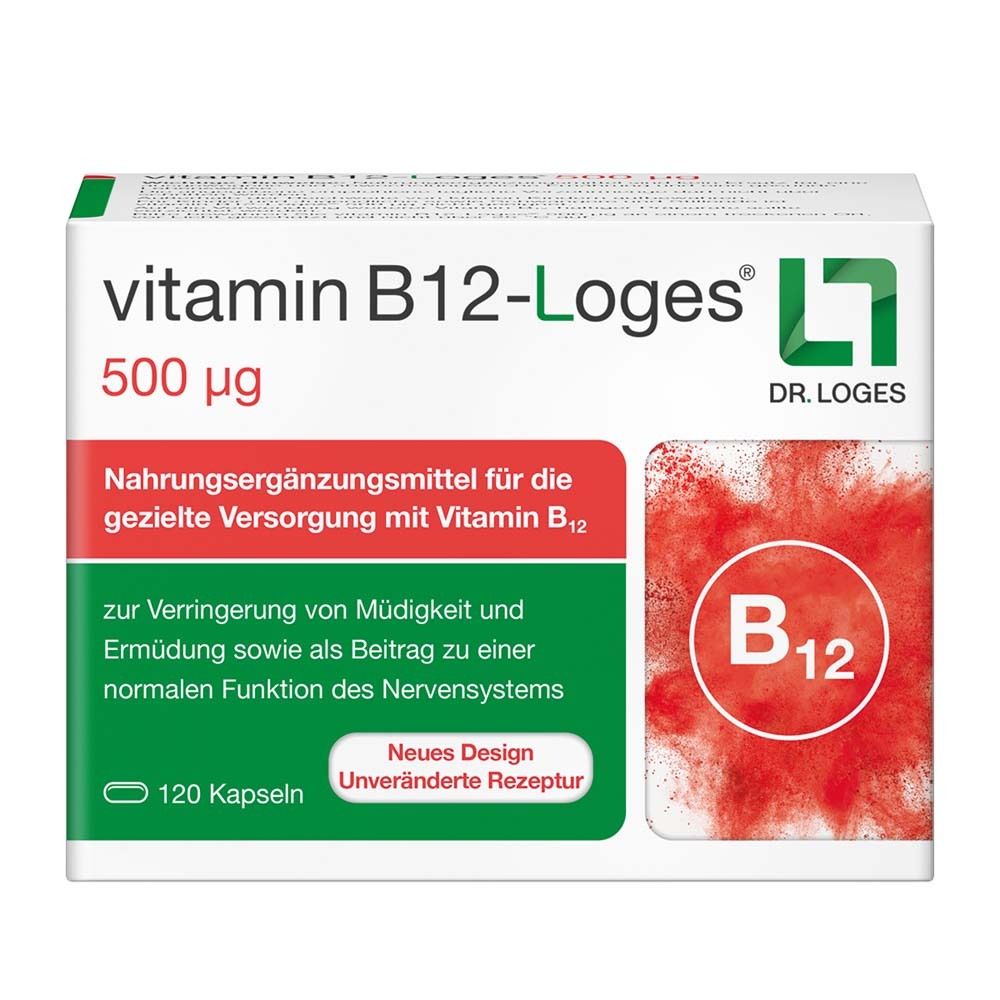 Vitamin B12-Loges 500 µg Kapseln 120 St