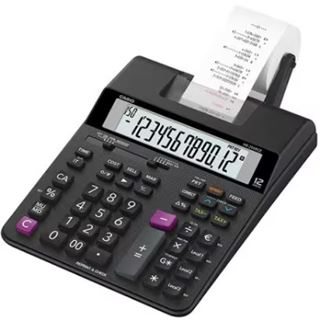 CASIO HR-200RCE Tischrechner druckend schwarz