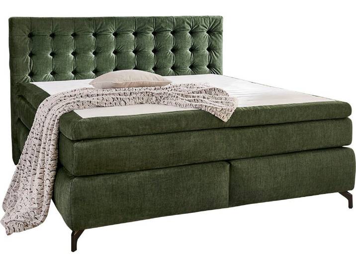 Jockenhöfer Gruppe Boxspringbett Jessica inklusive 9cm Kaltschaum-Topper, und 7-Zonen-TTFK-Matratze (H3,H3/H4 oder H4), Liegefläche 180x200cm