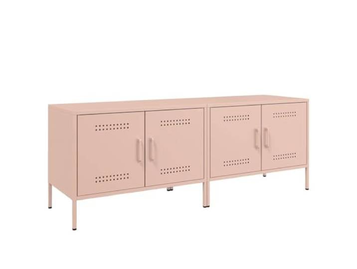 vidaXL TV-Schränke 2 STK. Rosa 68x39x50,5 cm Stahl