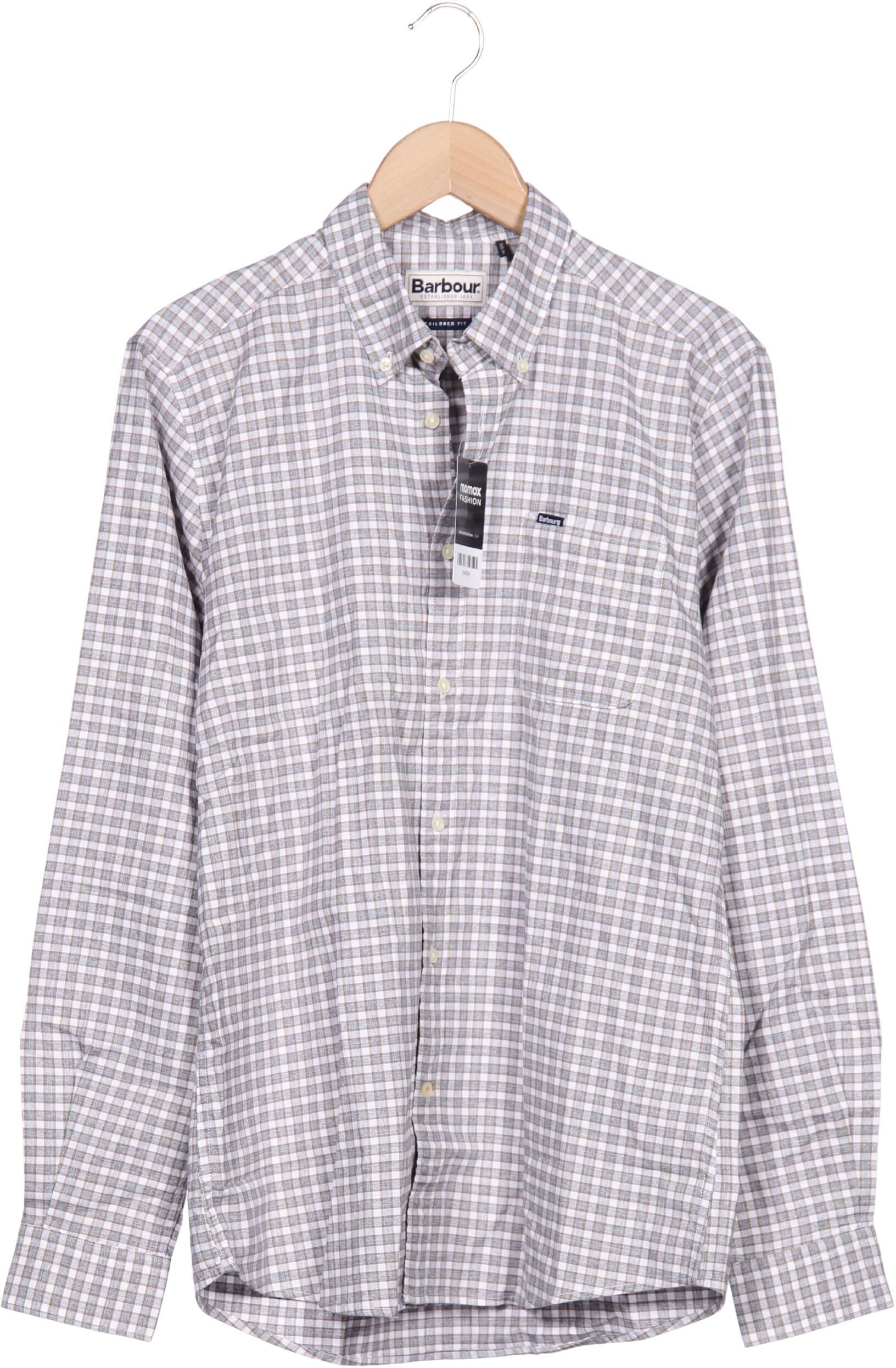 Barbour Herren Hemd, Grau, Gr. M, Baumwolle - Second Hand