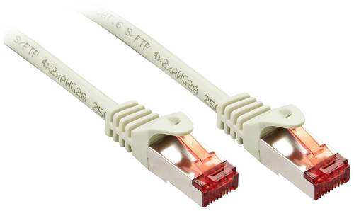 LINDY 47341 RJ45 Patchkabel CAT 6 S/FTP 0.50m Grau