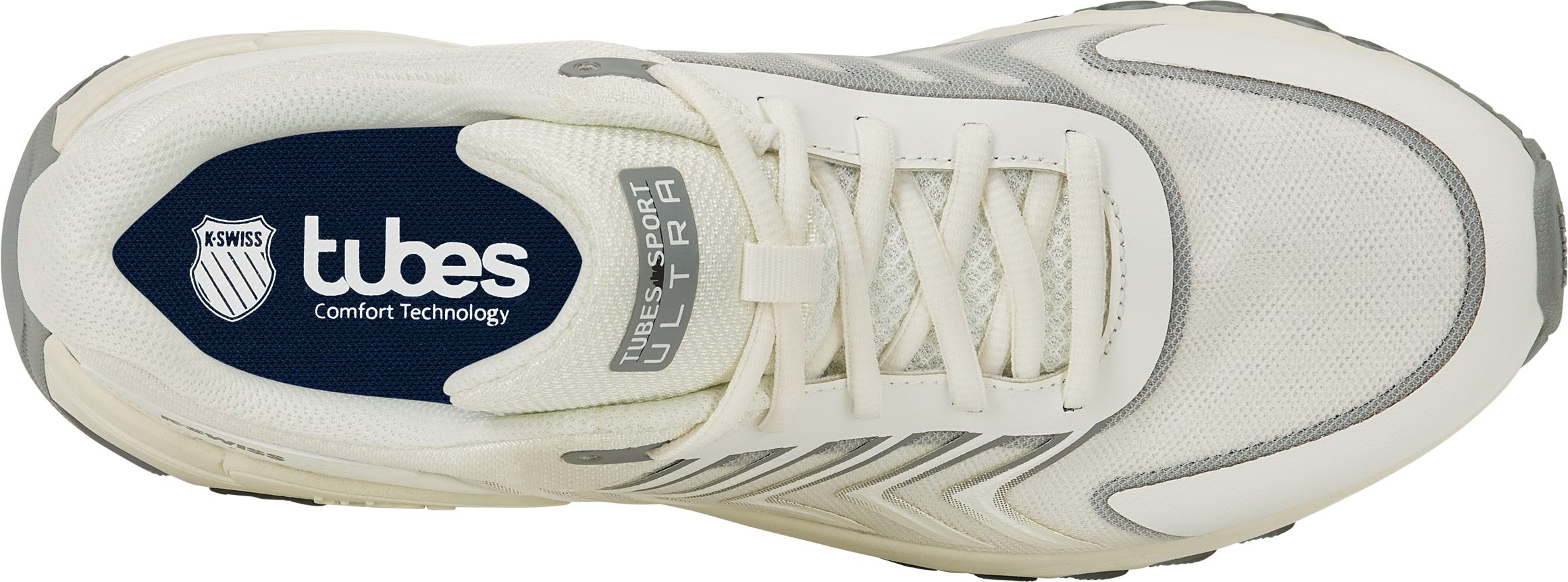 Sneaker K-SWISS "Tubes Sport Ultra", Herren, Gr. 45, weiß (snow weiß, ultimate gray), Textil, Schuhe Sneaker