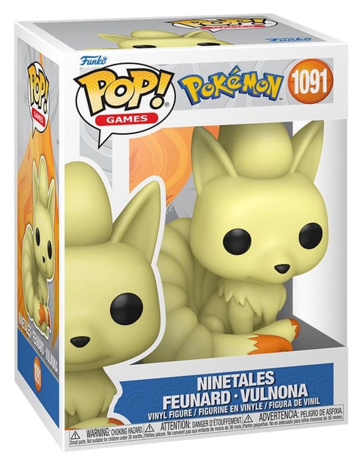 Funko POP! Games Vinyl Figuur Ninetales, 9 cm