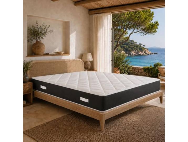 GEEMMA s.r.l. Matratze für Einzelbett, 95 x 195 cm, bequem, wärmt nicht, orthopädische Matratze, 20 cm hoch, gegen Rückenschmerzen, hergestellt in Italien, antiallergen, Modell Prime 20