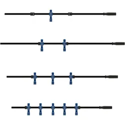Sportime Turnierkickertisch Stange Black Dragon glänzend oder matt, 16 mm