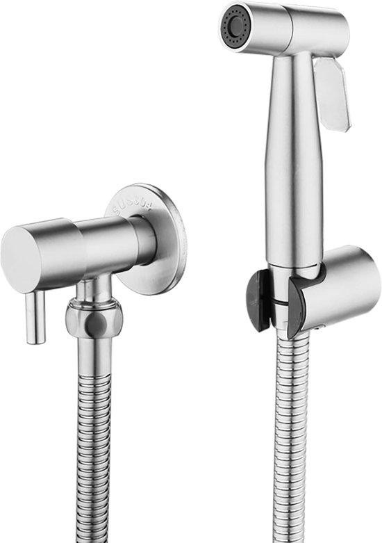 Benza Ibenzoa Handdouche voor toilet en bidet - Roestvrij staal 304 met geborsteld oppervlak