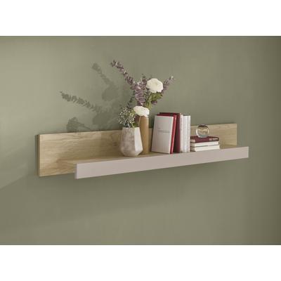 Wandboard HOME AFFAIRE "Cantara, modernes Wandregal, Hängeregal mit Ablagefach", braun (eiche cremona toro, kaschmir matt), B:150cm H:20cm T:18cm, Holzwerkstoff, Regale, Wandboard, vielseitig einsetzbar, in Eiche Evoke, Weiß oder Kaschmir erhältlich