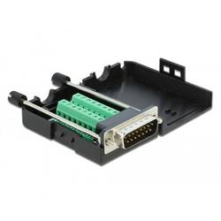 Delock 66566 VGA Adapter [1x D-SUB-Stecker 15pol. - 1x Buchse] Schwarz 0 cm