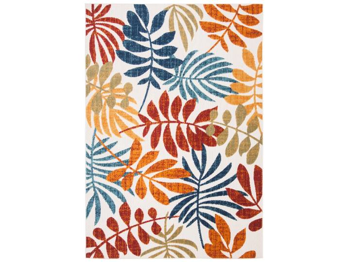 Tapis moderne en polypropylène beige/rouge, 183 x 244 cm