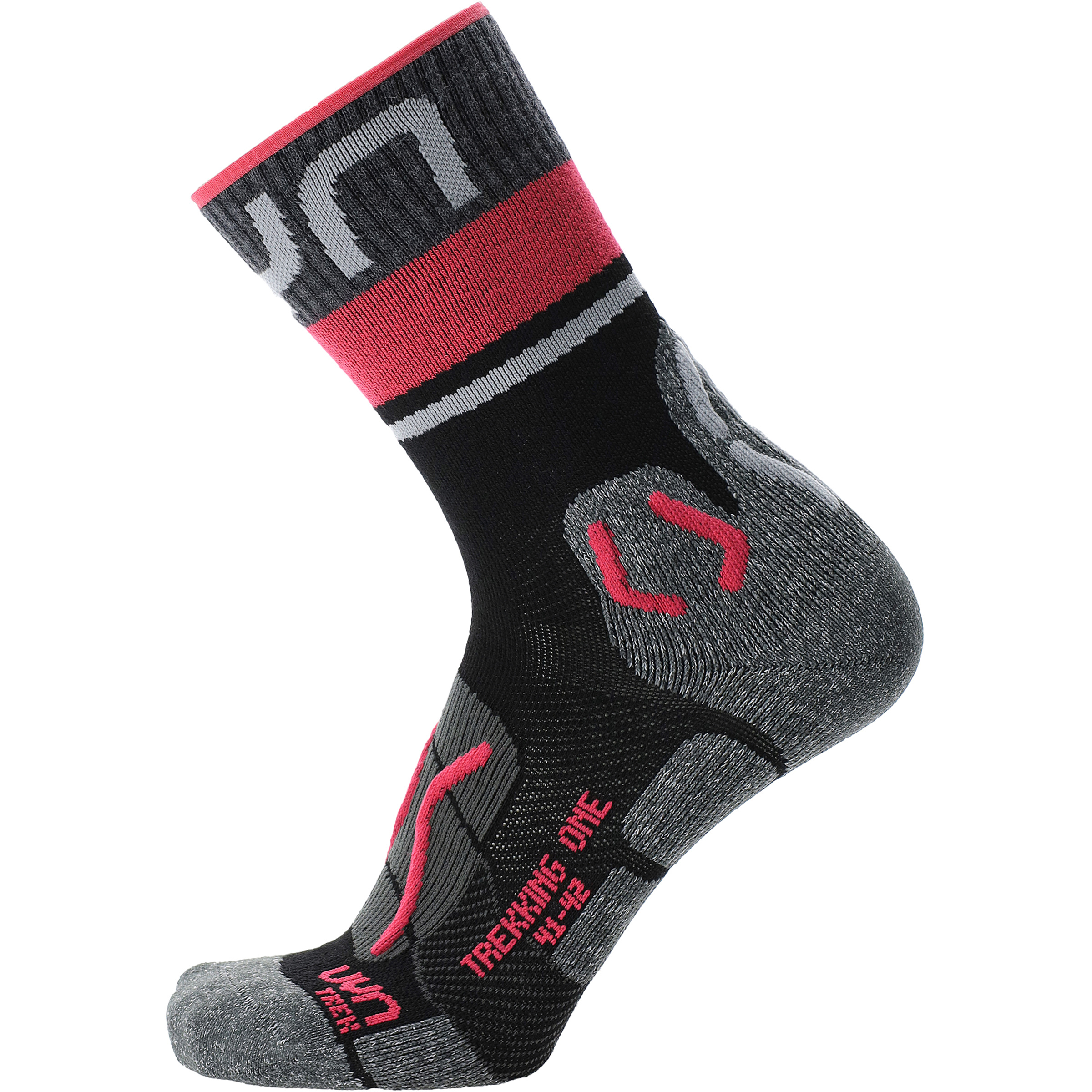 Uyn Trekking One Merino Damen Wandersocken grau Größe 37 Camping Hautfreundlich Merinowolle