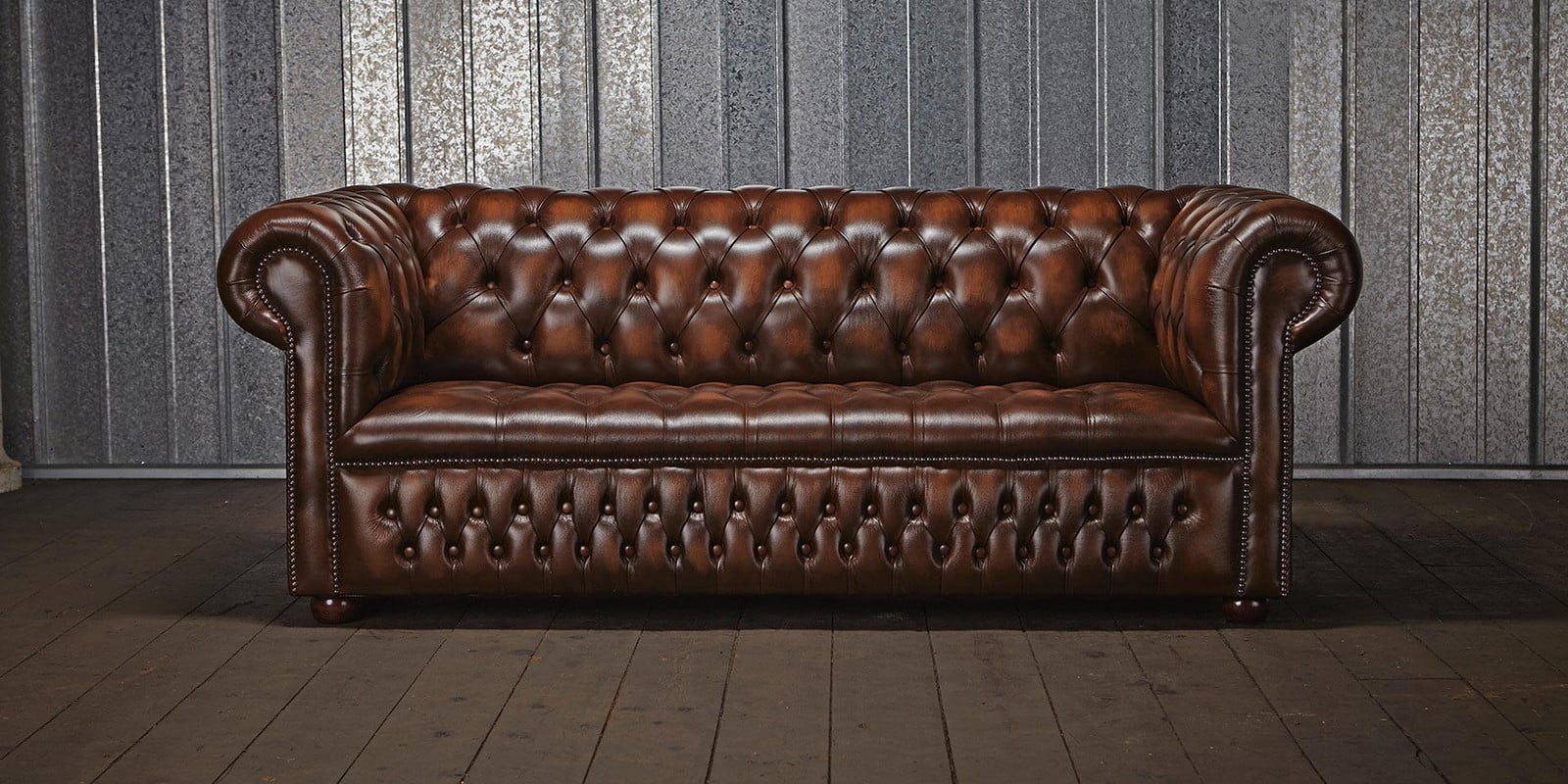 Chesterfield Klassieke 3-Zits Designerbank voor de Woonkamer