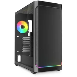 Sharkoon PC Gehäuse AK4W RGB Strip Black ATX schwarz