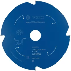 Bosch Professional Zubehör, Sägeblatt, Akku-Kreissägeblatt Expert for Fibre Cement, 190 x 1,8/1,2 x 30, 4 Zähne