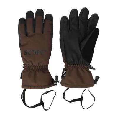 Skihandschuhe SLOPE "Finnick", Damen, Gr. M, braun (schwarz), 100% Polyester, unifarben, Handschuhe, In wasser- und winddichter Qualität