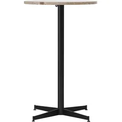 Nook Star Base Kunis Breccia Bartisch, niedrig, 60 cm, mit schwarzem Fuß