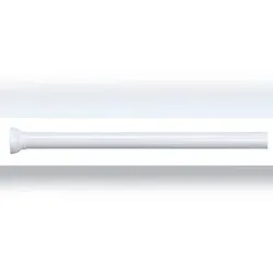 Spirella Teleskop Duschstange Duschvorhangstange, Teleskopstange "Magic" Verstellbereich 75 - 125 cm, Ø21mm, Edelstahl - zum kleben oder bohren