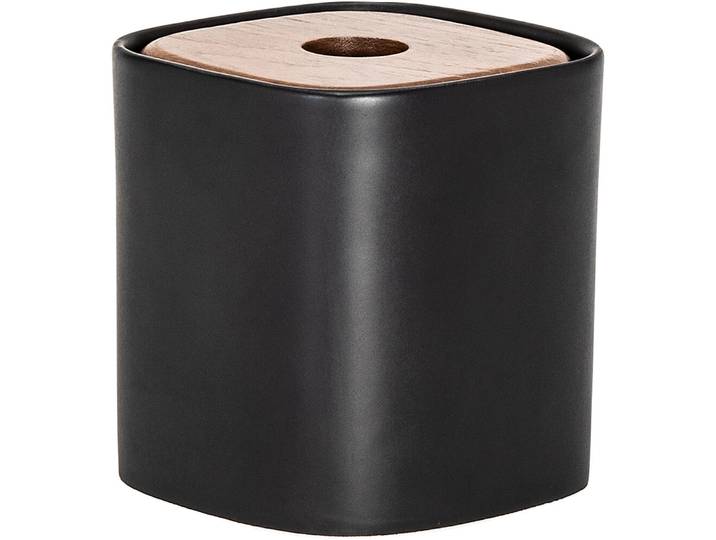 Kosmetikdose Excel schwarz Stein B 10 cm