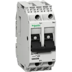 Schneider Electric GB2DB20 Leistungsschalter TeSys für Steuerstromkreise, GB2-CD, 12A, 2p, 2d