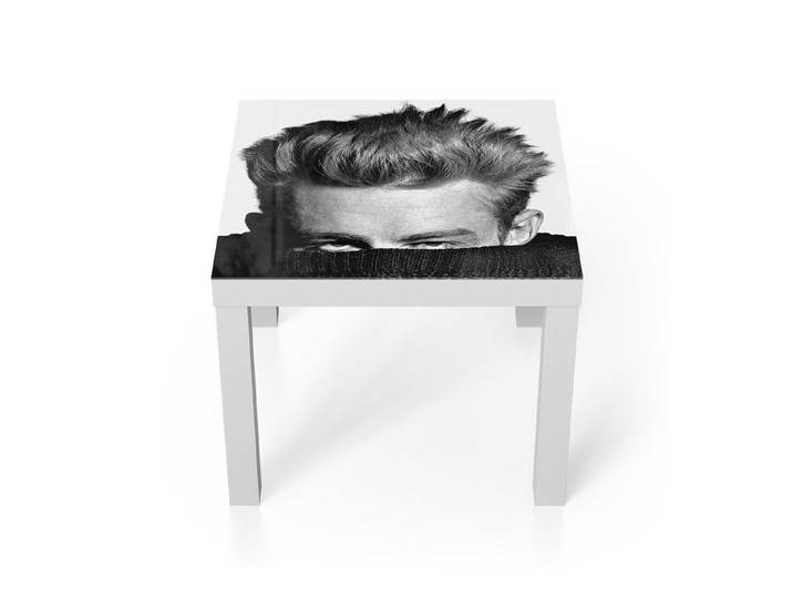 DEQORI Couchtisch 'Verborgener Blick', Glas Beistelltisch Glastisch modern