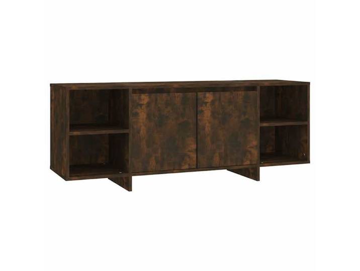 Cabinet TV rustique - PARAJ - Meuble TV/HIFI - pour chambre/salon - chêne fumé 130x35x50cm - Bois d'ingénierie6872547