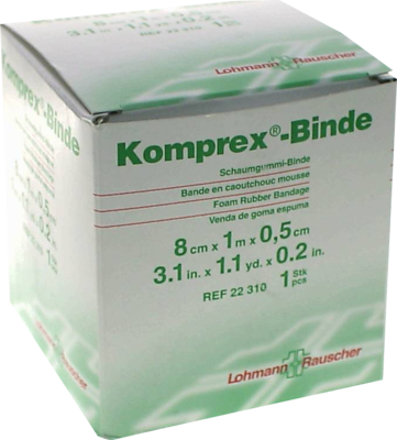 Lohmann & Rauscher GmbH & Co.KG KOMPREX Schaumgummi Binde 8 cmx1 m Stärke 0,5 cm 1 St 00590964