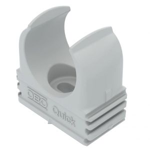 OBO Klemmschellen Quick-Schelle, aus Kunststoff, M20 für Ø 20 mm Leerrohre, grau, 100 Stück