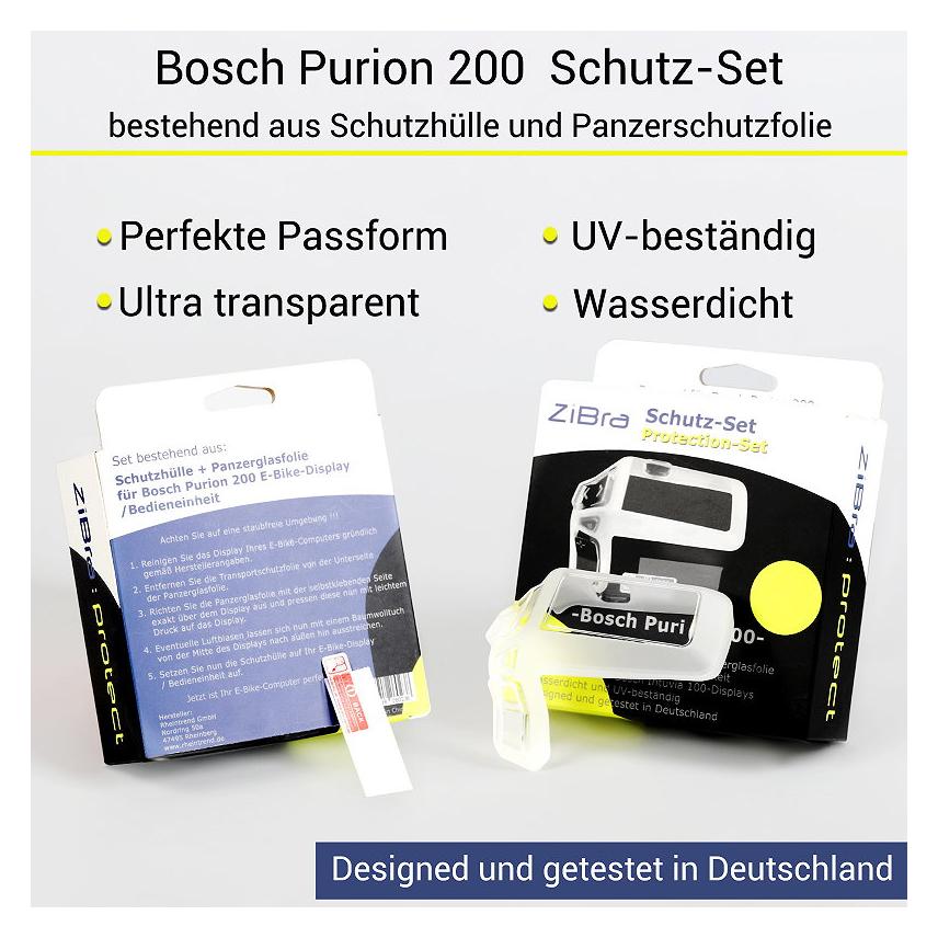 ZiBra Schutz Set mit Schutzhülle passend für Bosch Purion200 (ZB027)