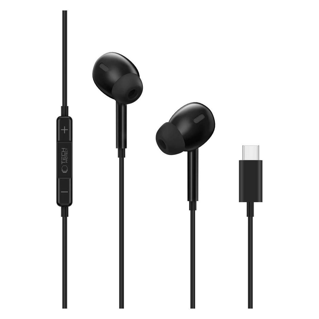 Tech-Protect Ultraboost Type-C Ohrhörer Core G3 Schwarz (Kabelgebunden) (5906302324248)