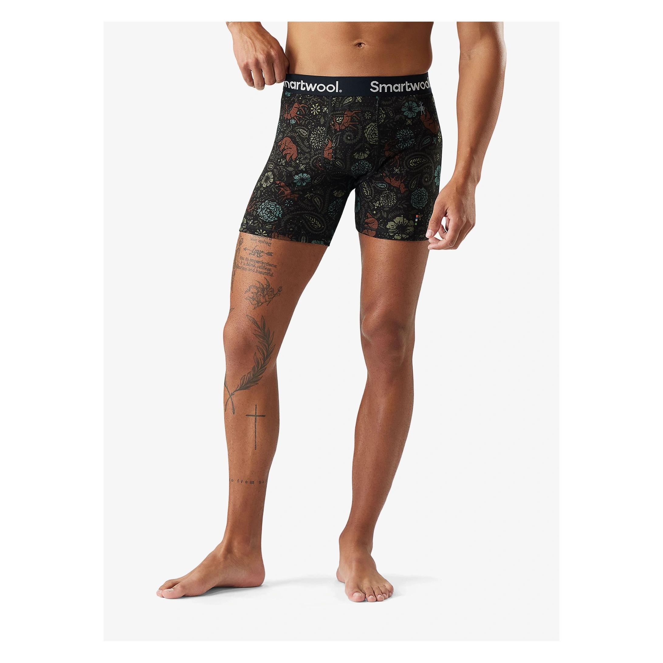 Smartwool Merino Print Boxer Brief Boxed (L) (SW017005-Q85-7)
