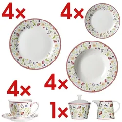 Ritzenhoff & Breker 22-tlg. Geschirr-Set »Shanti« weiß, 27x3x27 cm
