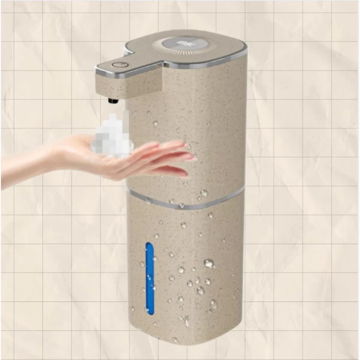 INF Automatischer Tropfen-Stil Smart-Seifenspender - berührungslos, 400ML, USB wiederaufladbar, 0.3s Sensor, 1200mah