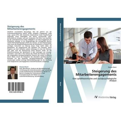 Steigerung des Mitarbeiterengagements, Taschenbuch von Florian Ebert, AV Akademikerverlag, 978-3-639-39160-2